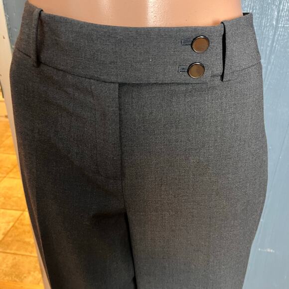 Calvin Klein Gray Women’s Pants Suit 6 Wide Leg Career Business Preppy Designer - Picture 8 of 11